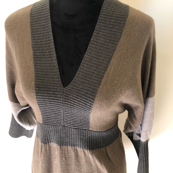 SOLD Connected Apparel Neutral Sweater Dress - Picture 4 of 5